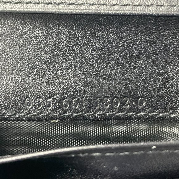 Authentic Vintage Gucci GG Monogram Canvas Black Leather Trim Long Wallet, Black - Picture 10 of 15